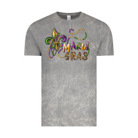 Cloud Rock mardi gras fleur de lis and beads Vintage Tee - RanaPortraitStore