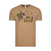 Vintage Coffee mardi gras fleur de lis and beads Vintage Tee - RanaPortraitStore