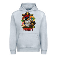 Heather Grey pirate gnome Urban Hoodie - BarkalooDesign
