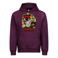 Mauve Wine pirate gnome Urban Hoodie - BarkalooDesign