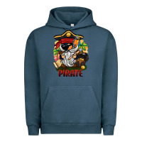 Pigment Midnight Navy pirate gnome Urban Hoodie - BarkalooDesign