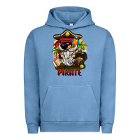 Pigment Pebble Blue pirate gnome Urban Hoodie - BarkalooDesign