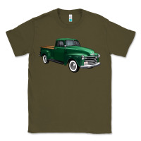 Army Green western green truck right 34 view 1 Classic Tee - FaDigitalArtStudio