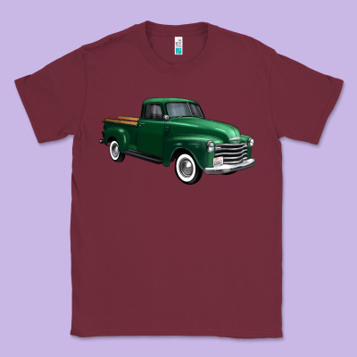 Western Green Truck Right 34 View 1 Classic Tee Designed By Fadigitalartstudio