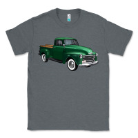 Charcoal Heather western green truck right 34 view 1 Classic Tee - FaDigitalArtStudio