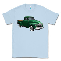 Dusty Blue western green truck right 34 view 1 Classic Tee - FaDigitalArtStudio