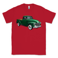 Red western green truck right 34 view 1 Classic Tee - FaDigitalArtStudio