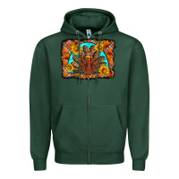 Sports Green Thanksgiving Turkey Zipper Hoodie - Artiststas