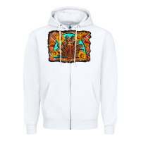 White Thanksgiving Turkey Zipper Hoodie - Artiststas