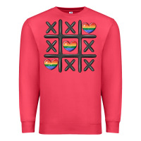 Cardinal pride tic tac toe Premium Sweatshirt - MaliasSmallBusiness