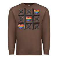 Chestnut pride tic tac toe Premium Sweatshirt - MaliasSmallBusiness