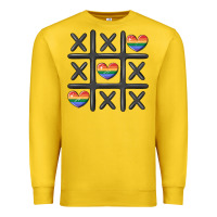 Lemon pride tic tac toe Premium Sweatshirt - MaliasSmallBusiness