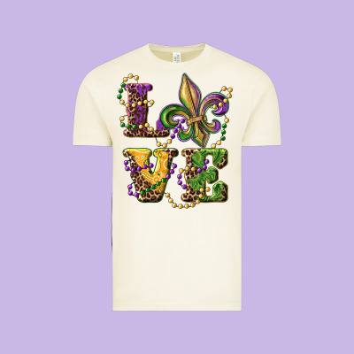 Love Fleur De Lis Vintage Tee Designed By Ranaportraitstore