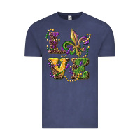 Vintage Denim love fleur de lis Vintage Tee - RanaPortraitStore