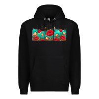 Black lips and strawberries Premium Hoodie - AdoDesignShop