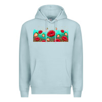 Blue Mist lips and strawberries Premium Hoodie - AdoDesignShop