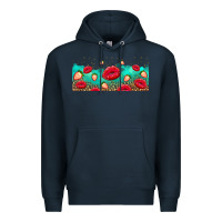 Navy lips and strawberries Premium Hoodie - AdoDesignShop