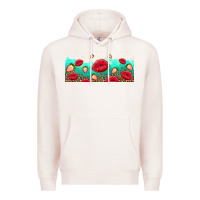 Pale Pink lips and strawberries Premium Hoodie - AdoDesignShop