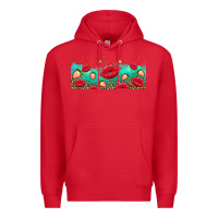 Red lips and strawberries Premium Hoodie - AdoDesignShop