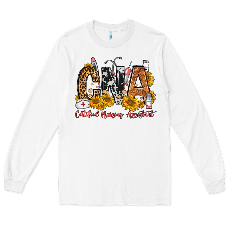 Cna Certified Nursing Assistant Long Sleeve Tee by FaDigitalArtStudio | Teevron