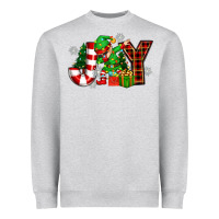 Heather Grey christmas joy elf Heavyweight Sweatshirt - Zillion Design Studio