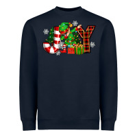Navy christmas joy elf Heavyweight Sweatshirt - Zillion Design Studio