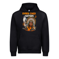 Black every child matters child and wolf Urban Hoodie - BarkalooDesign