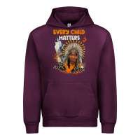 Mauve Wine every child matters child and wolf Urban Hoodie - BarkalooDesign