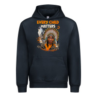 Navy every child matters child and wolf Urban Hoodie - BarkalooDesign