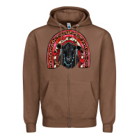 Chestnut valentines black angus  rainbow Zipper Hoodie - JahusDesignShop