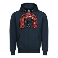 Navy valentines black angus  rainbow Zipper Hoodie - JahusDesignShop
