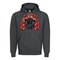 Smoke valentines black angus  rainbow Zipper Hoodie - JahusDesignShop