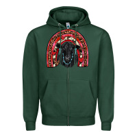 Sports Green valentines black angus  rainbow Zipper Hoodie - JahusDesignShop