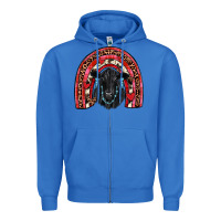 True Royal valentines black angus  rainbow Zipper Hoodie - JahusDesignShop