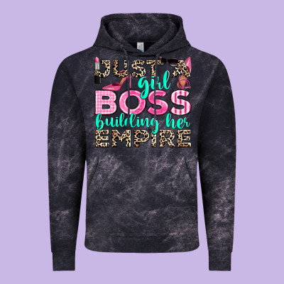 Just A Girl Boss Building Her Empire Vintage Hoodie Designed By Texasbilliewilder