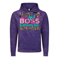 Cloud Purple just a girl boss building her empire Vintage Hoodie - texasbilliewilder