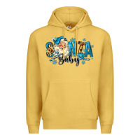 Antique Gold Santa Baby Christmas Premium Hoodie - MaliasSmallBusiness