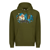 Army Green Santa Baby Christmas Premium Hoodie - MaliasSmallBusiness