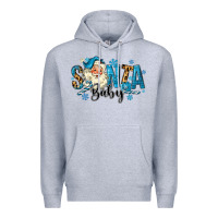 Heather Grey Santa Baby Christmas Premium Hoodie - MaliasSmallBusiness
