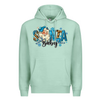 Seafoam Santa Baby Christmas Premium Hoodie - MaliasSmallBusiness
