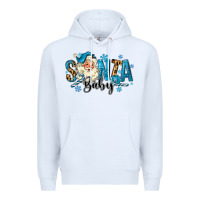 White Santa Baby Christmas Premium Hoodie - MaliasSmallBusiness