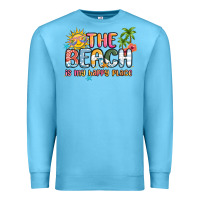 Ocean Blue the beach is my happy place Premium Sweatshirt - MaliasSmallBusiness