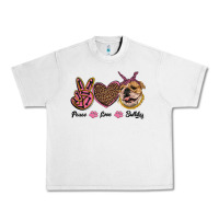 Lunar Rock peace love bulldog Urban Heavy Tee - RanaPortraitStore