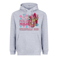 Heather Grey i'm freakin freezin christmas 2023 Heavyweight Hoodie - NancyCooperArtShop