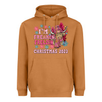 Meerkat i'm freakin freezin christmas 2023 Heavyweight Hoodie - NancyCooperArtShop