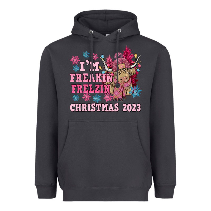 I'm Freakin Freezin Christmas 2023 Heavyweight Hoodie by NancyCooperArtShop | Teevron