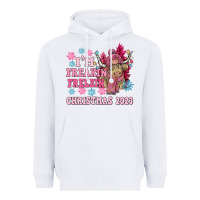 White i'm freakin freezin christmas 2023 Heavyweight Hoodie - NancyCooperArtShop