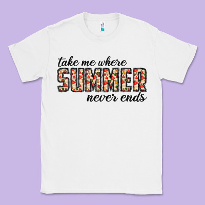 Take Me Where Summer Never Ends Classic Tee Designed By Cowhidedigitalart