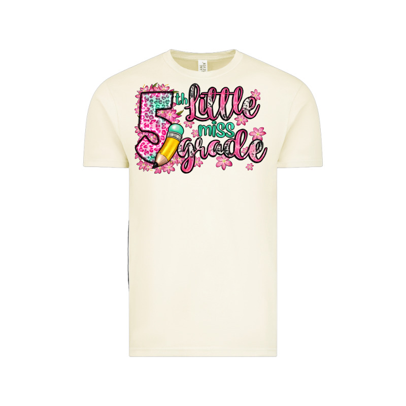 Little Miss 5th Grade Vintage Tee by Zillion Design Studio | Teevron