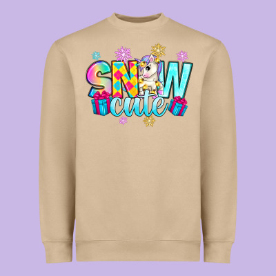 Snow Cute Witc Unicorn Heavyweight Sweatshirt Designed By Zillion Design Studio